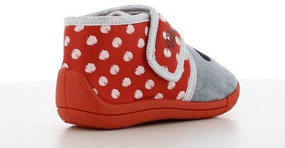 Disney Minni Mus Tøfler, Red/Light Grey