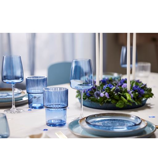 Bitz Kusintha 4-pak Cafeglas, Blue, 38 cl