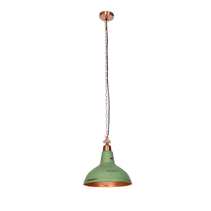 Set van 2 vintage hanglampen koper - Goliath large