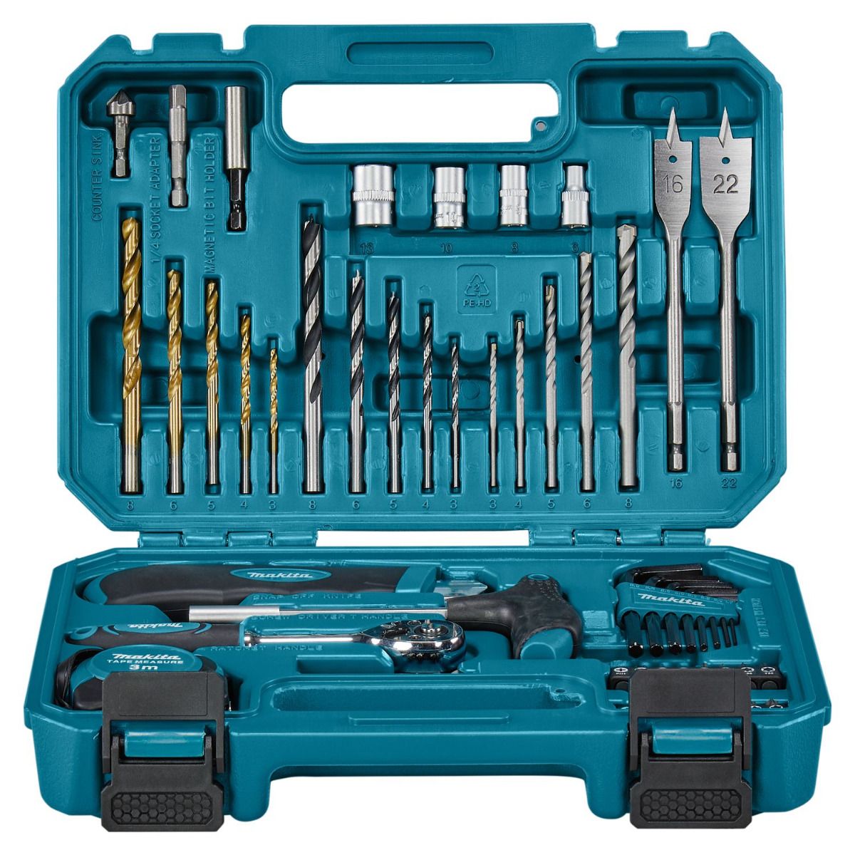 Makita E-15095 Handgereedschapset 60-delig in koffer