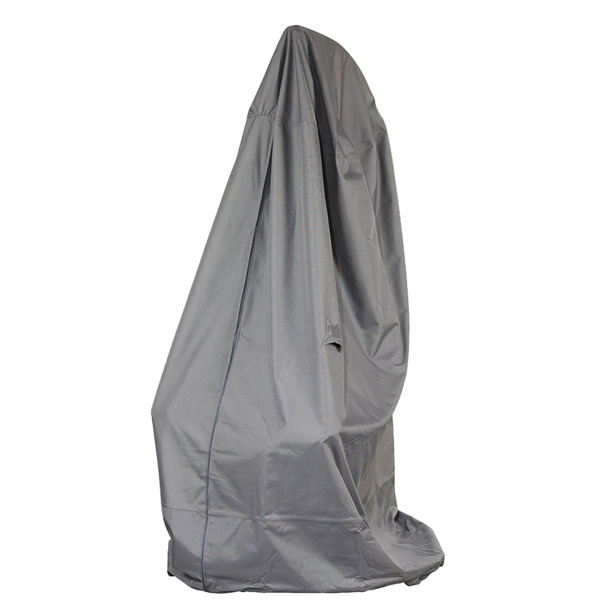 More Garden - Premium beschermhoes voor hangstoelen | Ø 100 x 190 cm | Robuuste hoes voor hangstoelen, waterdicht en weerbestendig, gemaakt van Oxford 600D-stof | Lichtgrijs