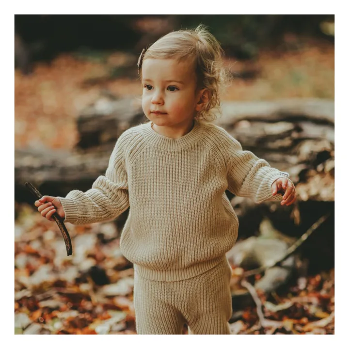 Donsje Pull en Maille Jade | Beige