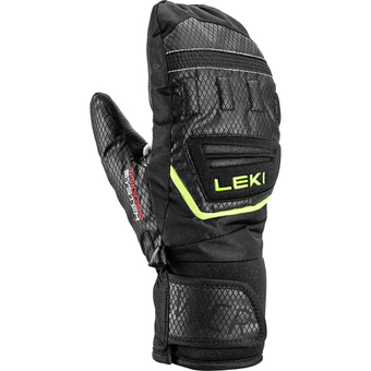 Leki WCR Team 3D Fausthandschuhe Black / Ice Lemon Kinder