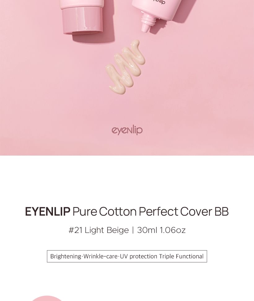 eyeNlip - Pure Cotton Perfect Cover BB Cream - 2 kleuren