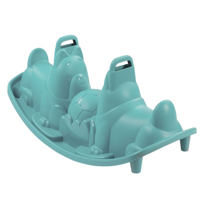 Kinderwippe - Hund - blau