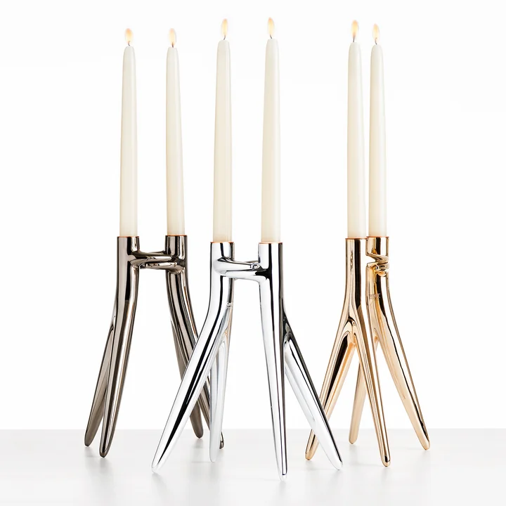 Kartell - Abbracciaio Kerzenhalter, schwarz