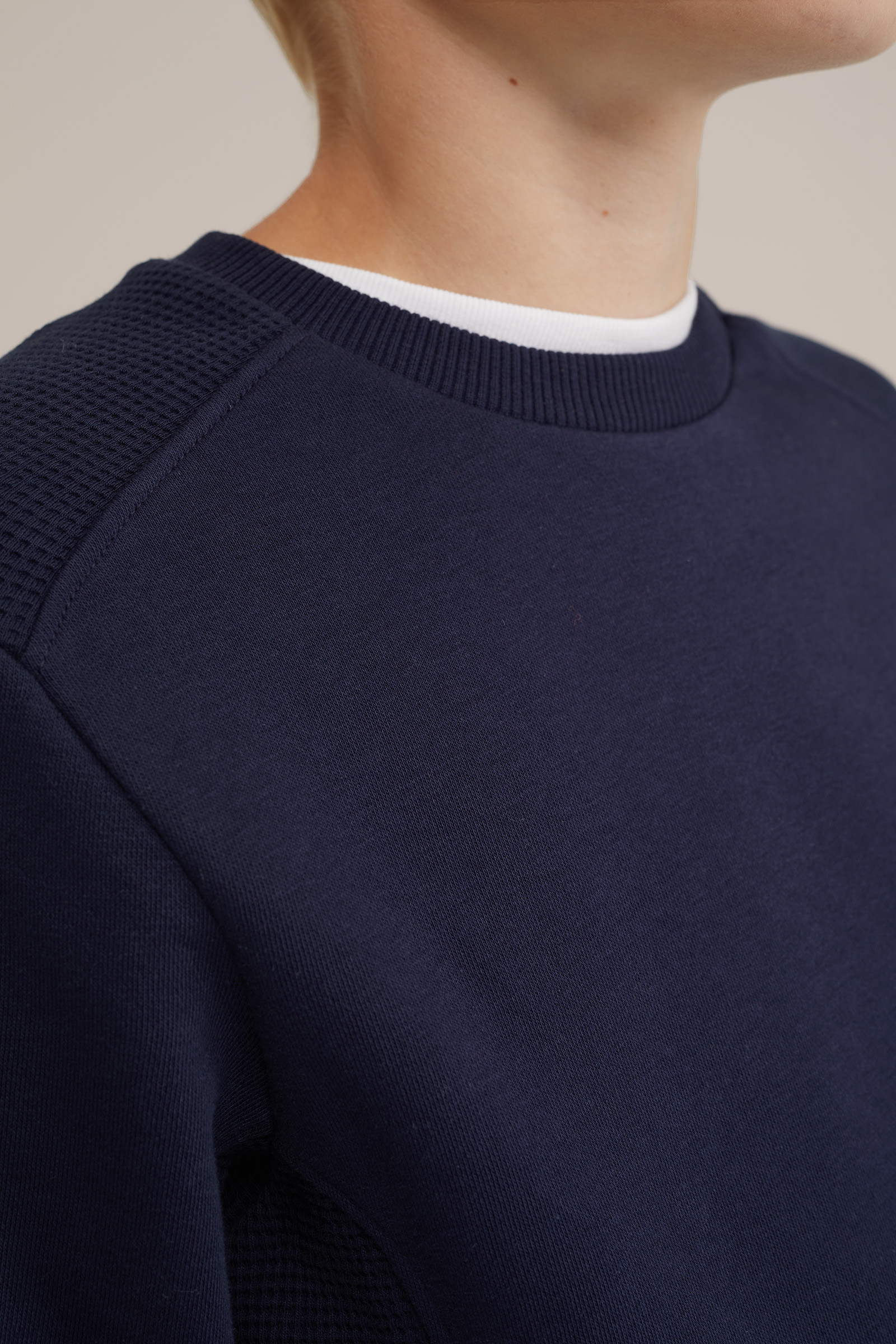 Jongens sweater met structuur Blue Ridge Donkerblauw
