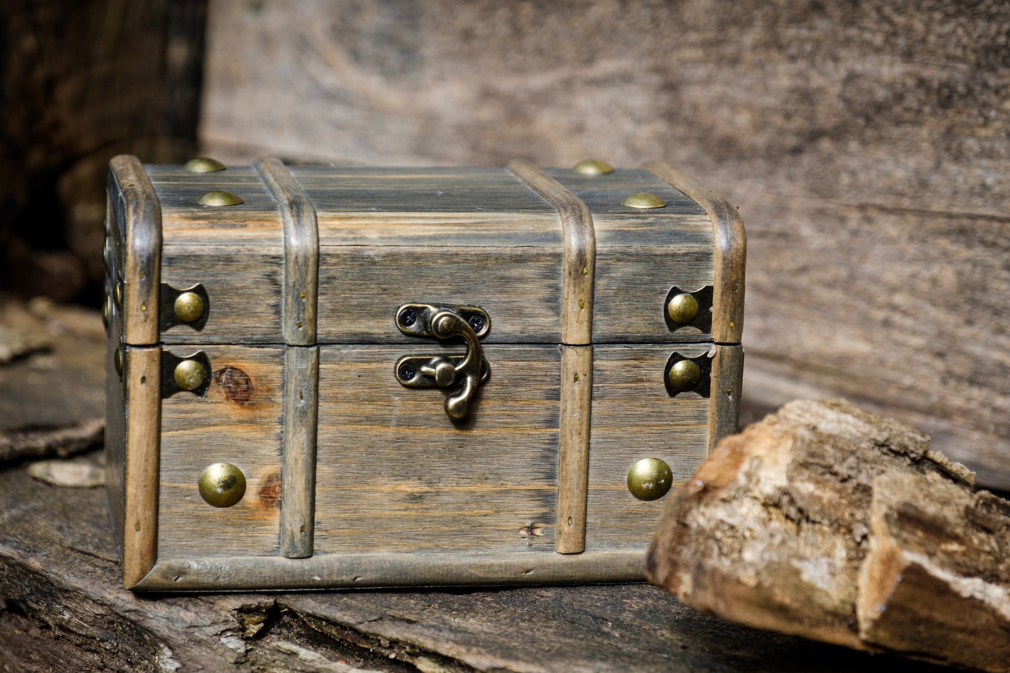 Kofferbox 'Lualeni' S, braun, B 18 cm, L 11 cm, H 11 cm von fischer's lagerhaus