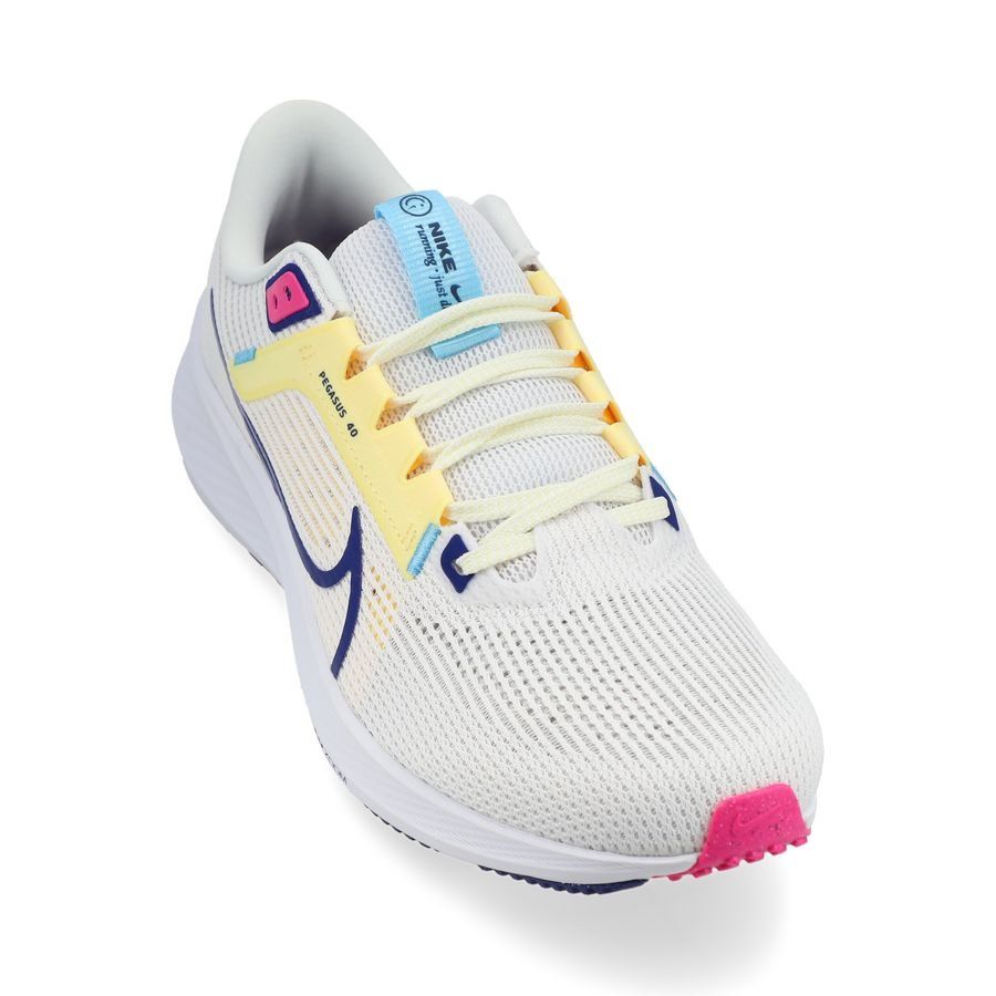 Nike Chaussures de Running Air Zoom Pegasus 40 - Blanc/Bleu Marine/Blanc