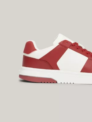 Tênis Brooklyn Leather com sola de borracha colorida