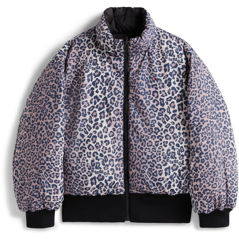 Køb Tommy Hilfiger Black Aop Vendbar Puffer Bomber