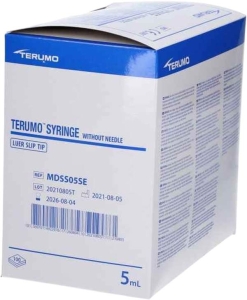 TERUMO Spritze 5 ml Luer zentriert MDS, 100 Stück
