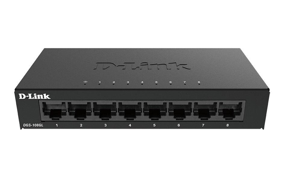 Switch DGS-108GL/E 8 Port8-Port Gigabit Unmanaged Desktop Switch DGS-108GL