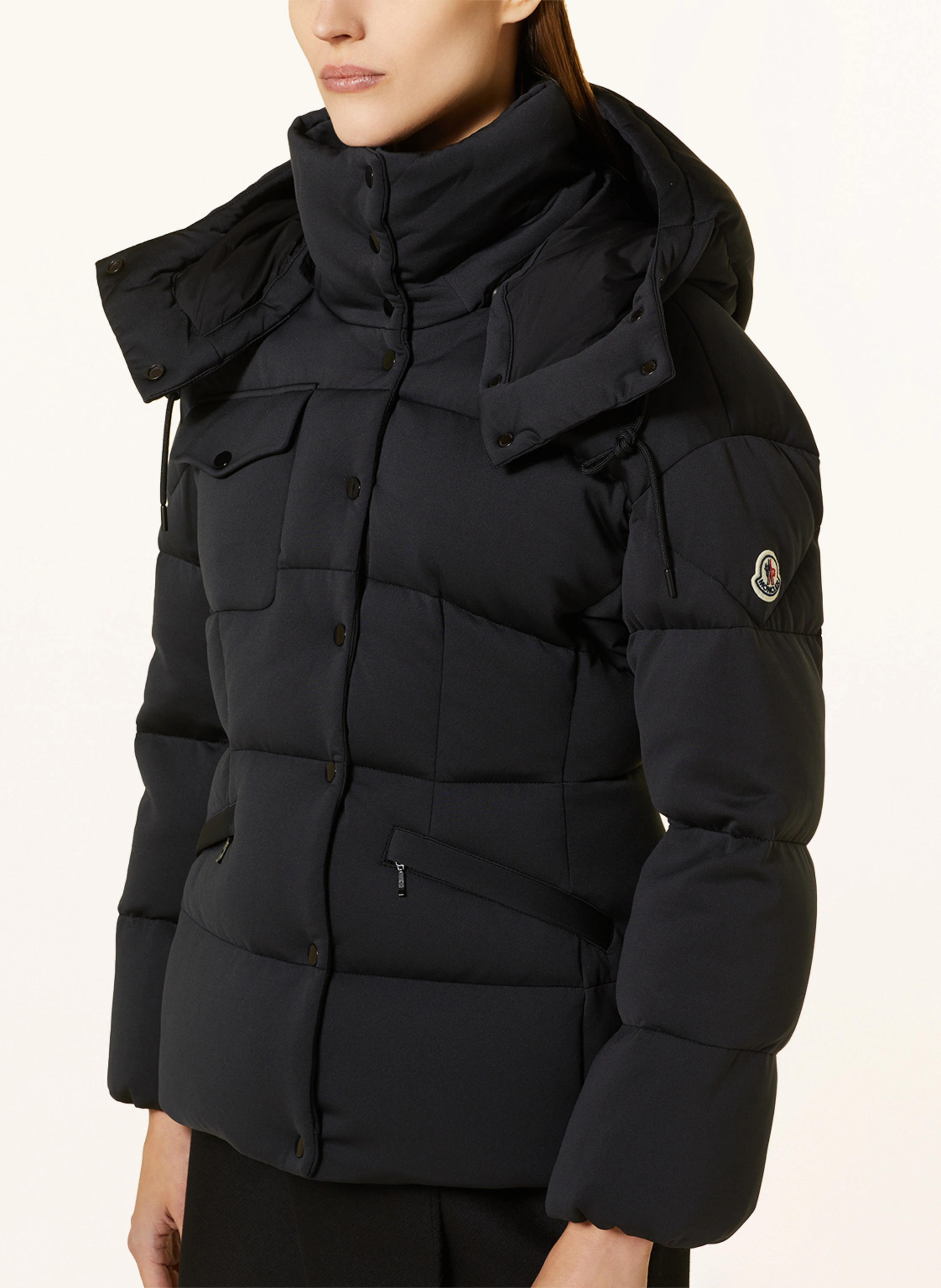 MONCLER Daunenjacke KARAKORUM TECH JERSEY mit abnehmbarer Kapuze