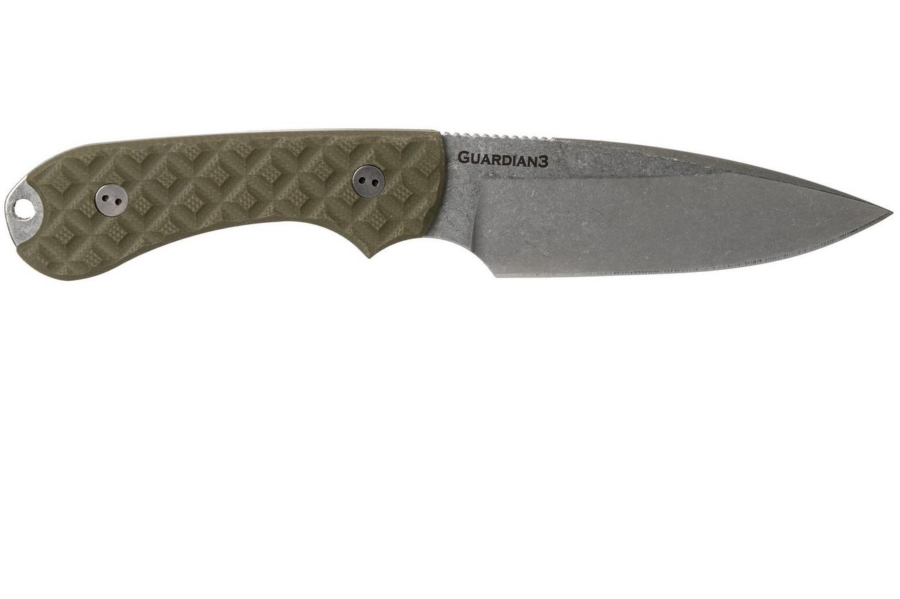 Bradford Guardian 3FE, OD Green Guardian 3 M390, Sabre Stonewashed, False Edge 3FE-002
