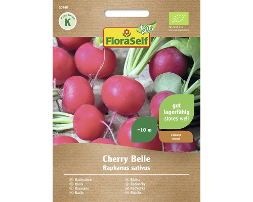 Biologische radijsjes Cherry Belle Flora Zelforganische open-groei groentezaden