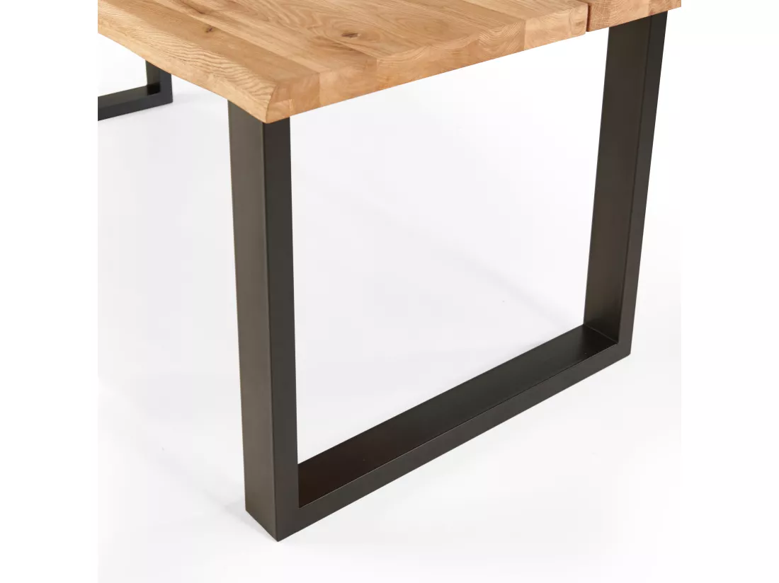 Table à manger en bois bords irréguliers 240 x 95 x 75 cm