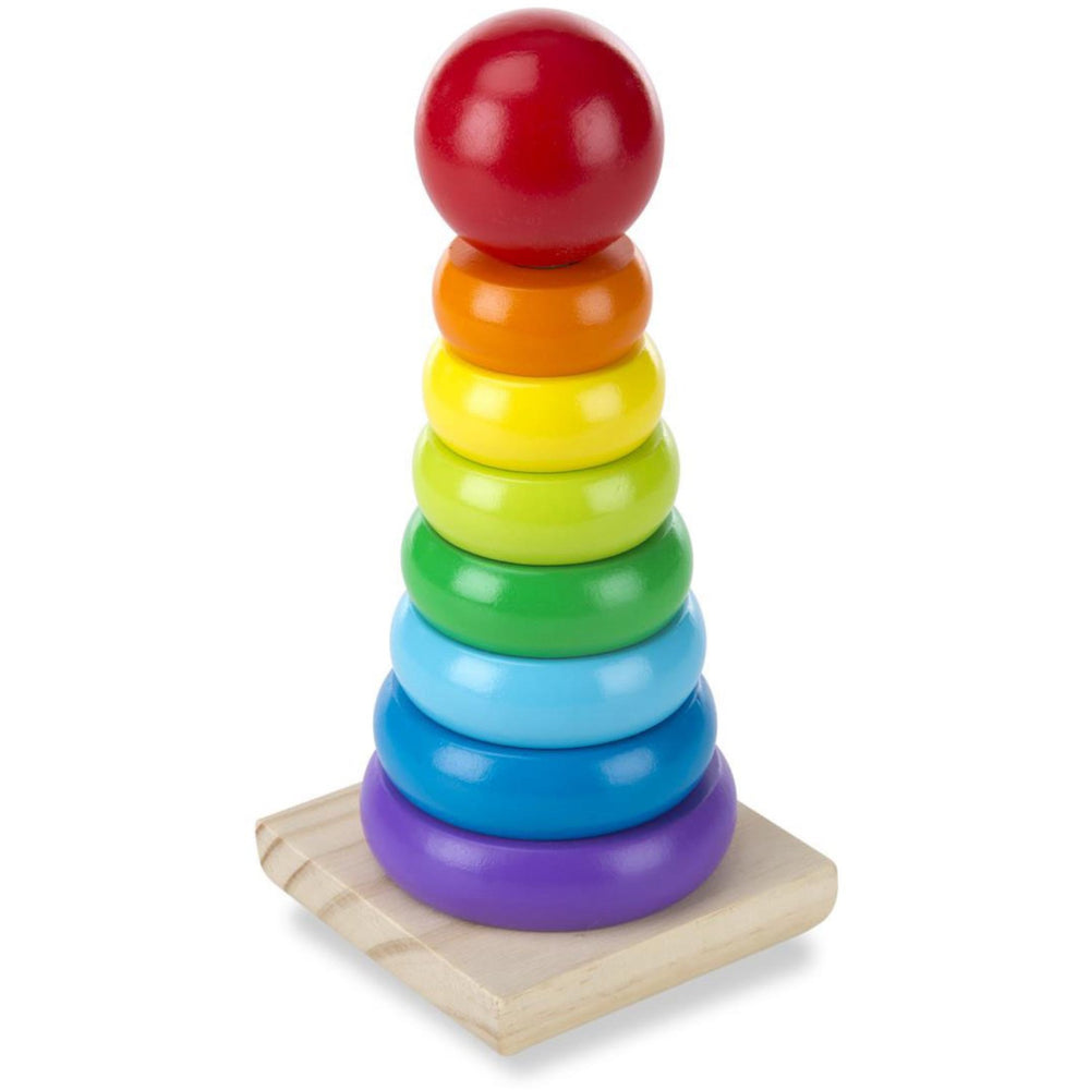 Køb Melissa & Doug Multifarvet Wooden Stacking Toy Rainbow