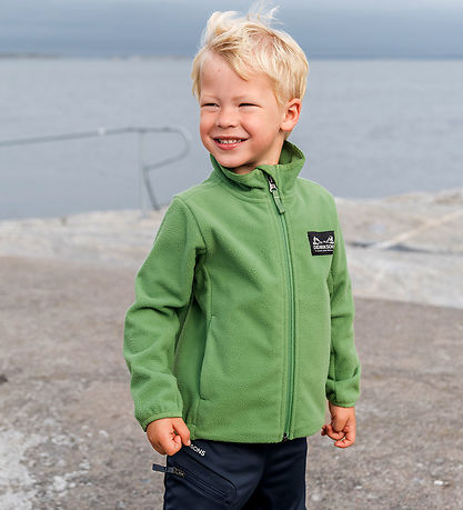 Didriksons Fleecejacke - Muskatnuss - Algen Green