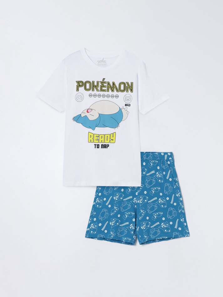 Conjunto de pijama Pokémon™ Snorlax - Branco