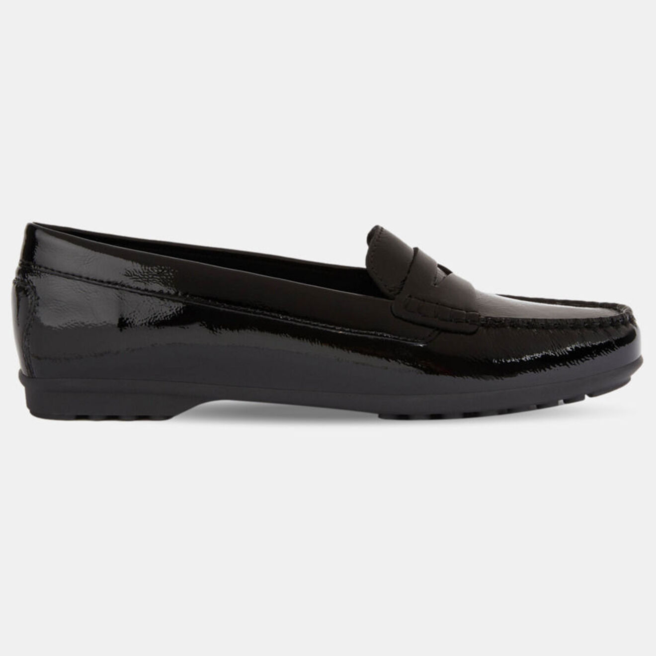 Geox Mocassins en Cuir verni Elidia noirs
