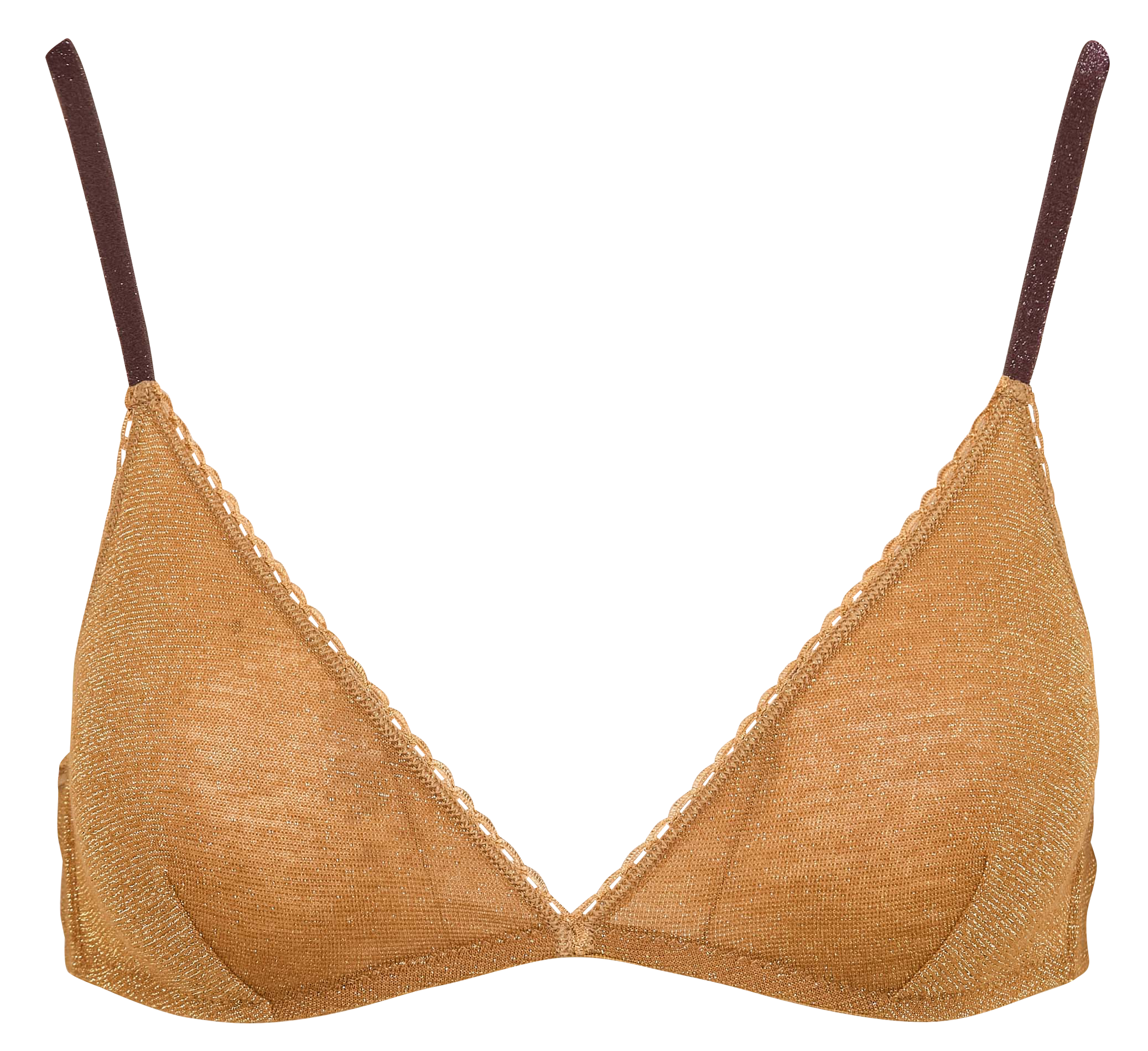 AMETHIST - Soutien-gorge sans armatures à fils métallisés | Jaune