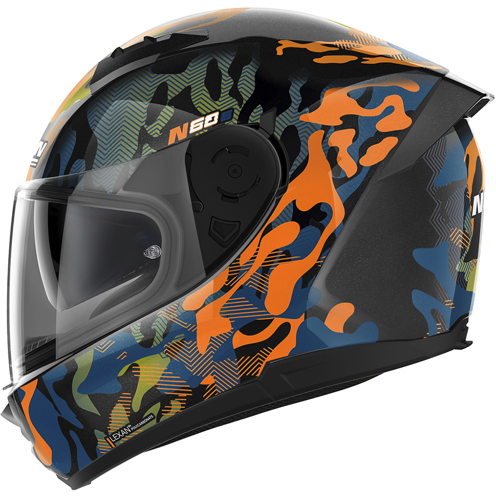 Nolan - Casque N60-6 Foxtrot Noir / Orange / Bleu foncé