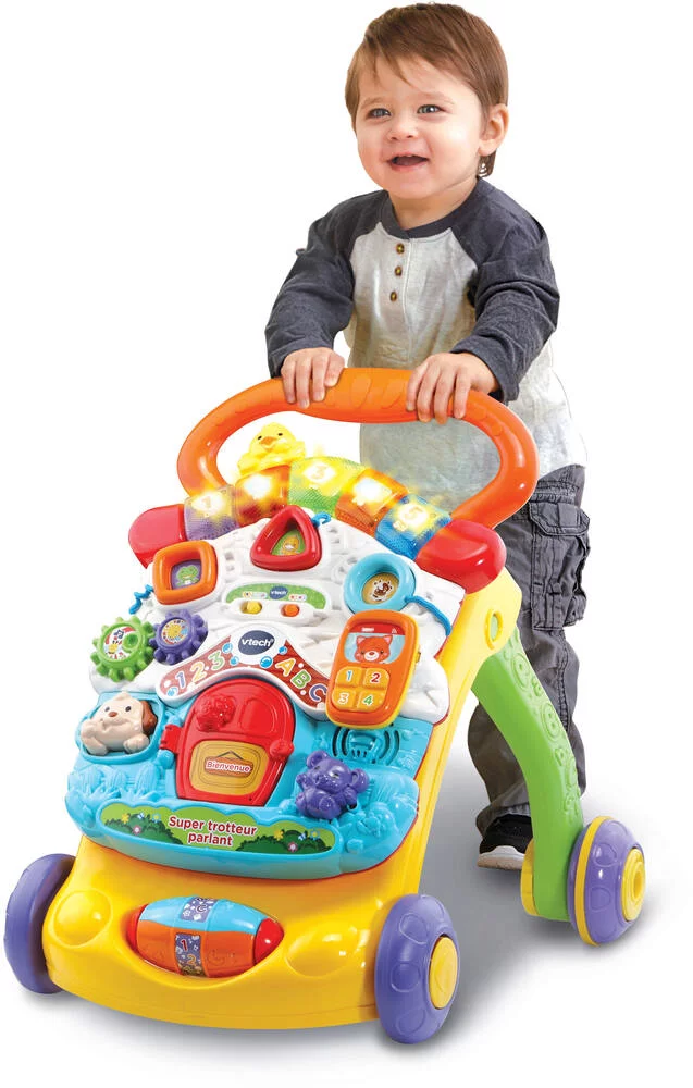 VTECH BABY - SUPER TROTTEUR PARLANT 2 EN 1 ORANGE