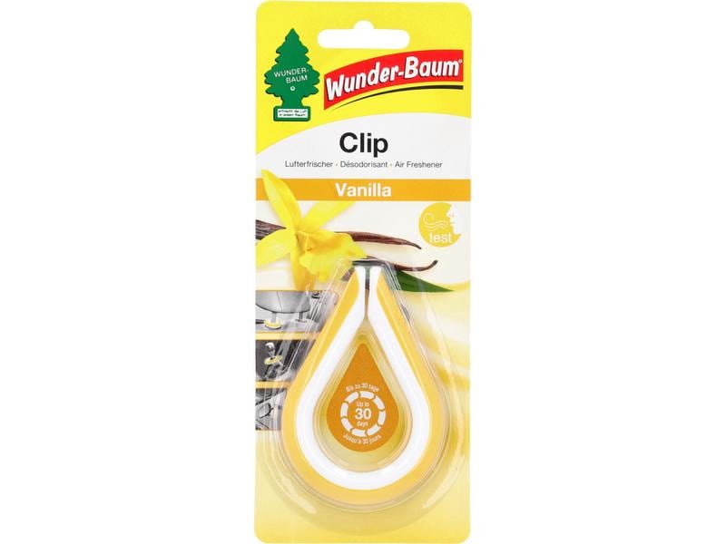 Wunderbaum Auto-Lufterfrischer Clip Vanilla Fahrzeug-Lufterfrischer