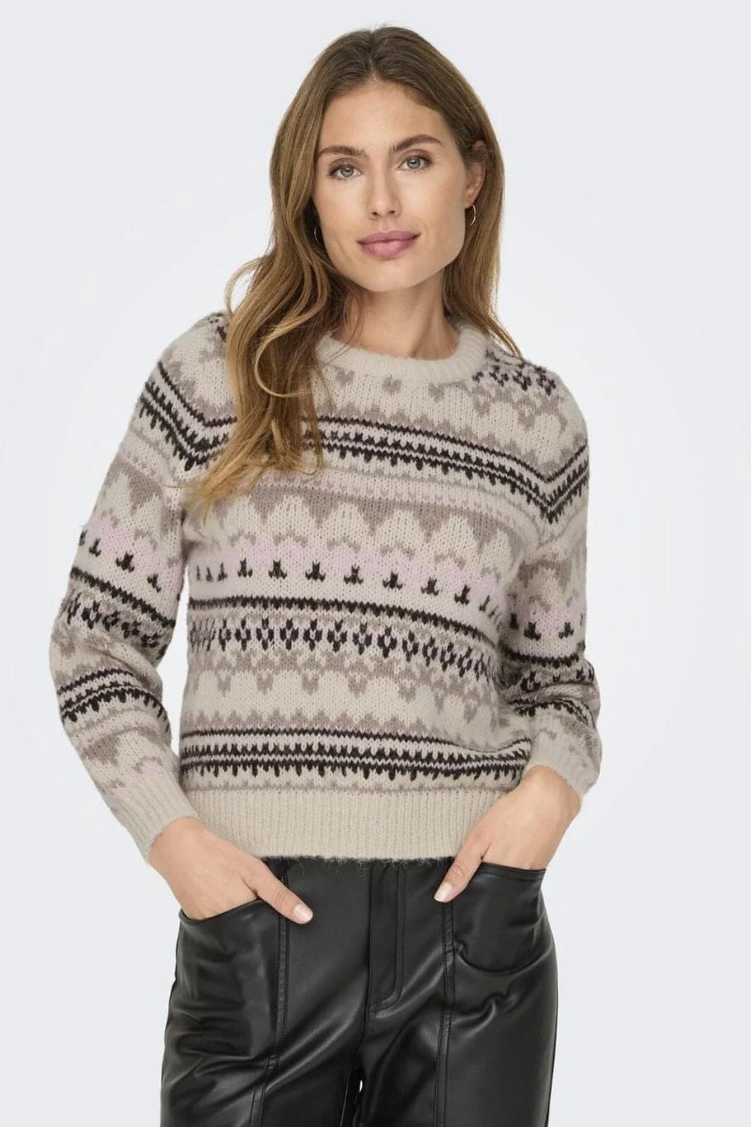 Only Onlmontana L/S Life O-Neck Cc Knt
