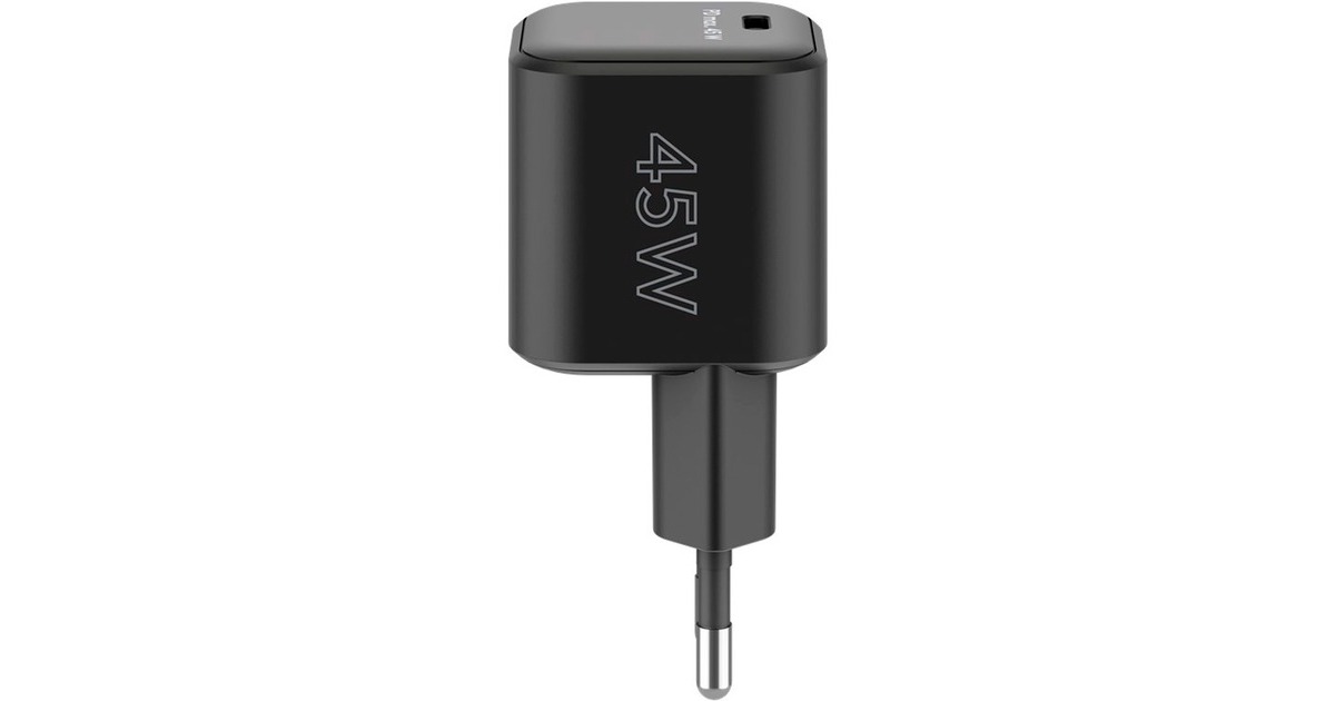 goobayUSB-C PD GaN snellader Nano (45 W)   (Zwart, 1x USB-C, Power Delivery 3.0)