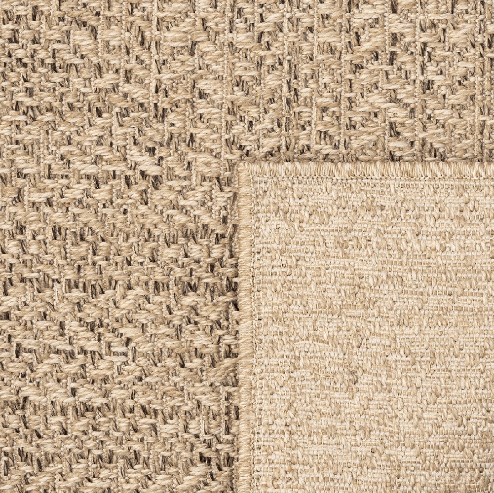 the carpet Outdoorteppich »Kansas« rechteckig 1 mm Höhe moderner robuster In und Outdoor Teppich Jute Look