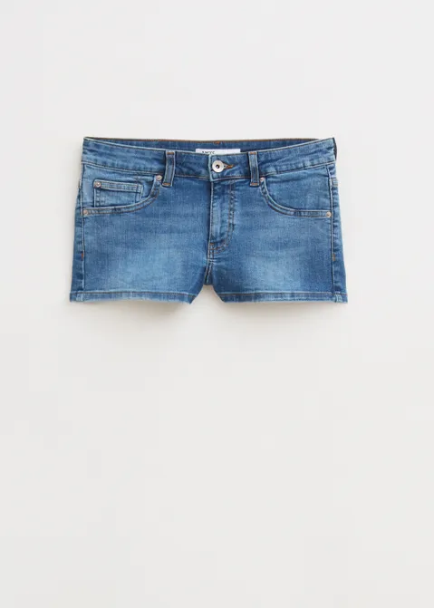 Denim short met ster blauw (BLW.USM)