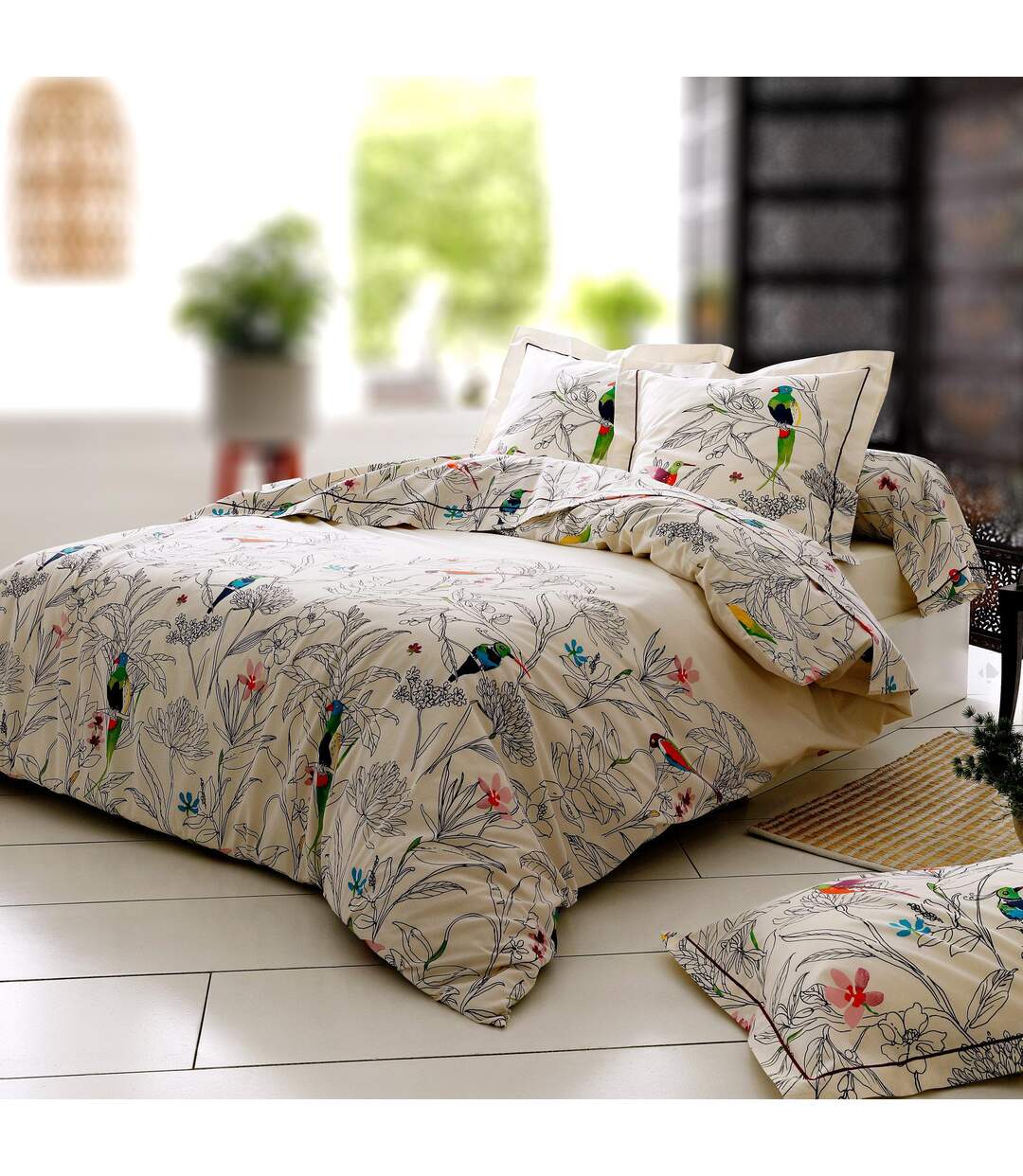 Drap plat 280x310 cm coton AMAZONIA ecru