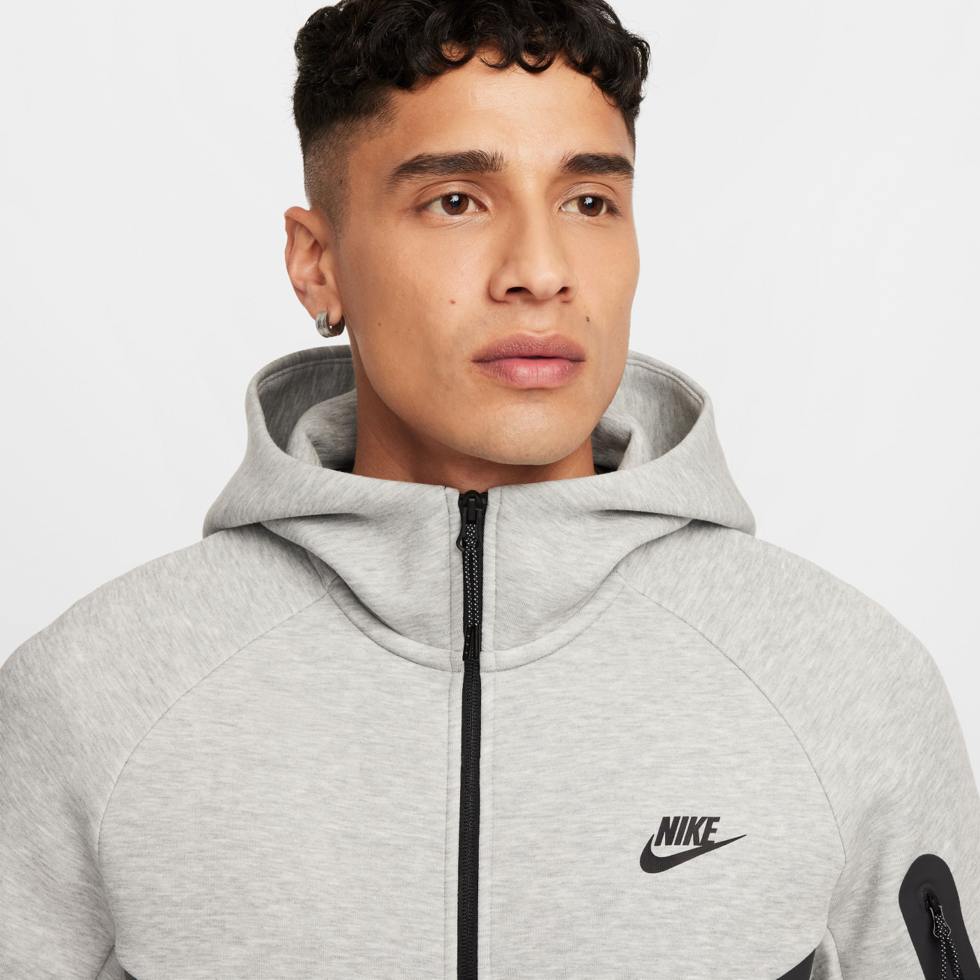 Nike Tech Fleece Sportswear Trainingspak Lichtgrijs Zwart