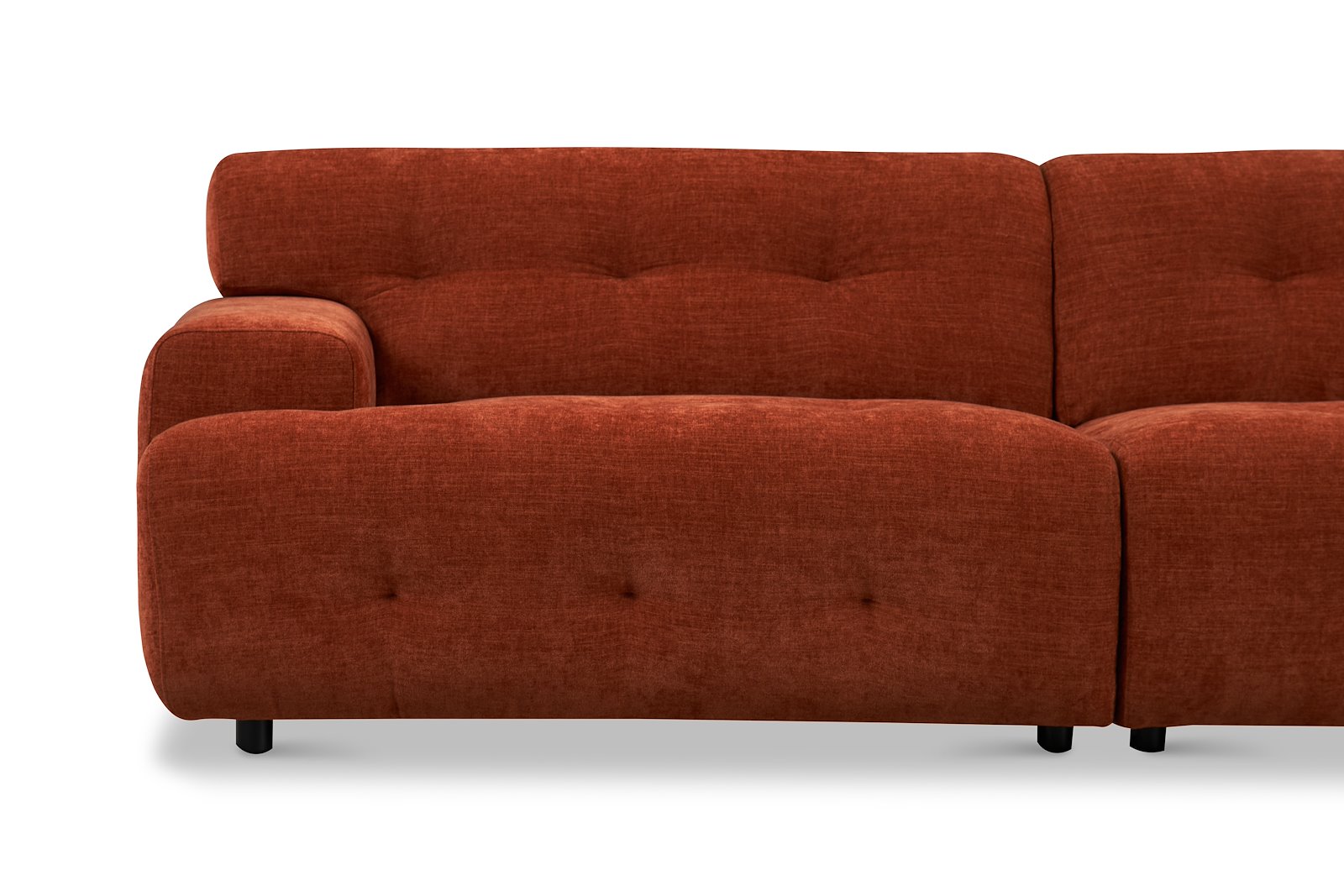 Bob sofa Tekstil City 54 Bronze med sorte ben