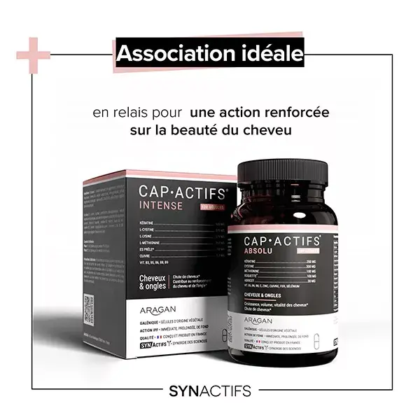 Aragan - Synactifs - Capactifs® Intense - Cabelo e Unhas – Queratina - 120 cápsulas
