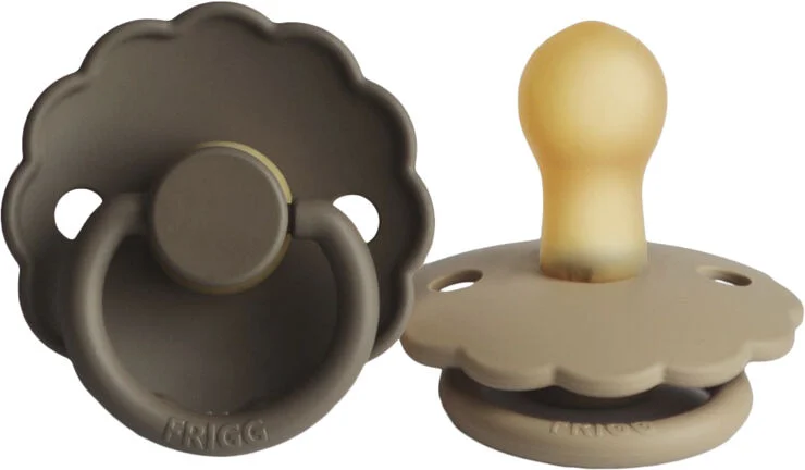 Frigg FRIGG Daisy runde sutter i latex 2-pak str. 1 - Croissant/Portobello Croissant/portobello