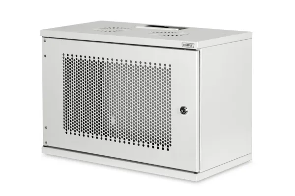DIGITUS Professional Soho Series DN-19-07U-S-PD - Kabinet - vægmonterbar - grå, RAL 7035 - 7U - 19