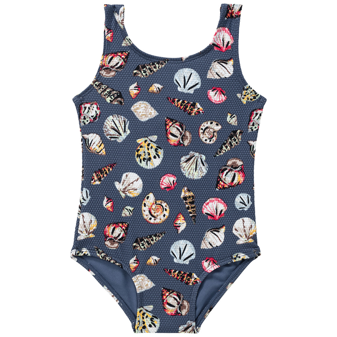 Famy Baby Badeanzug mit Wabenstruktur dunkelblau