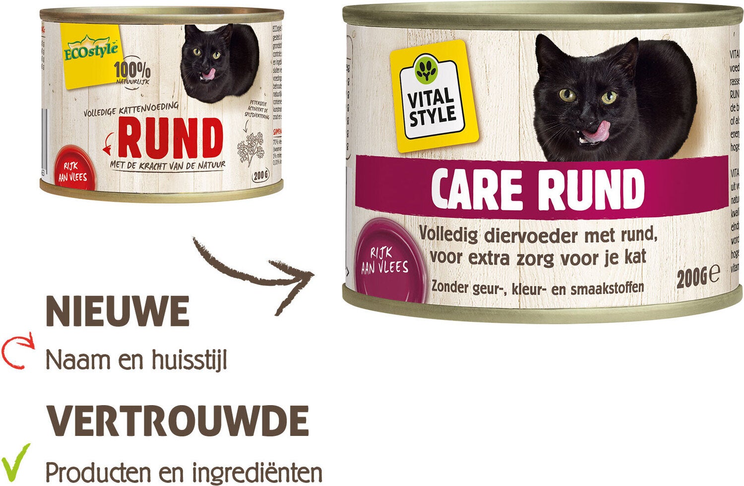 VITALstyle kattenvoer Care adult rund 200 g