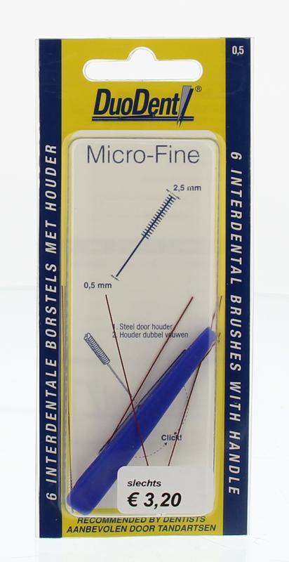 Duodent Interdentaal borstel microfine 0.5 6st