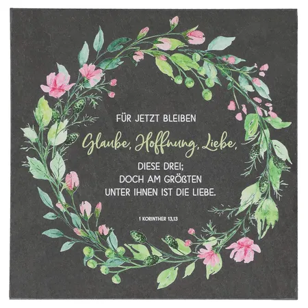 Butzon & Bercker Schieferrelief - Glaube, Hoffnung, Liebe