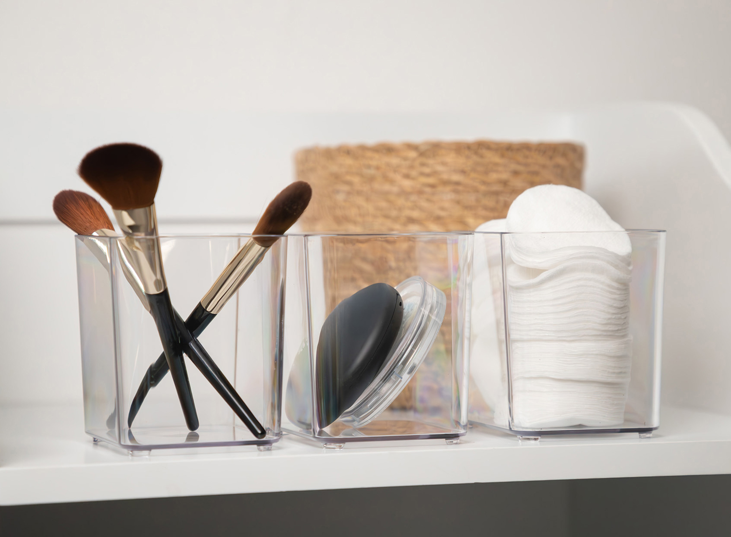 Badezimmer Organizer mit Deckel 5er-Set