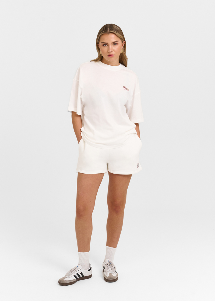 Patch t-shirt creme