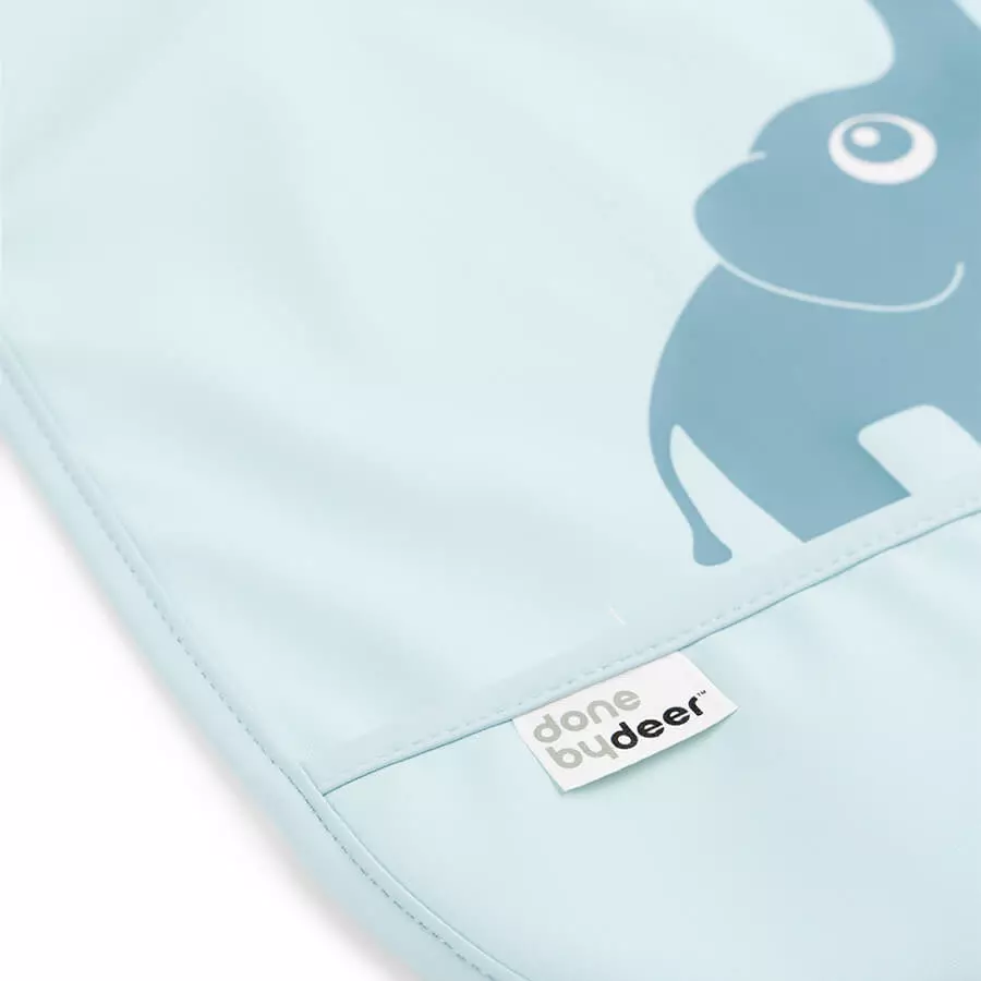 Done by Deer™ Lätzchen mit Klettverschluss 2er Pack Elphee Blau