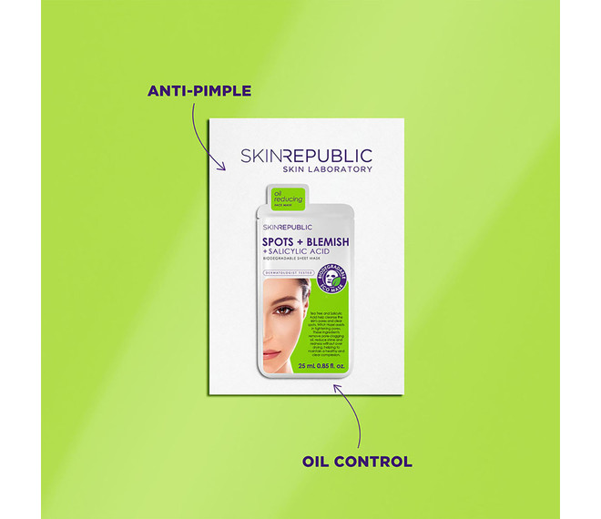 SKINREPUBLIC Spots   Blemish Face Mask