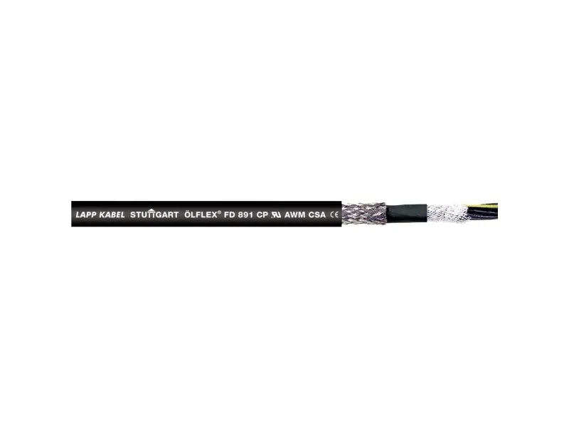 Lapp ÖLFLEX FD 891 CY, 50 m, Sort, Kobber, PVC, 68,6 kg/km, 155 kg/km