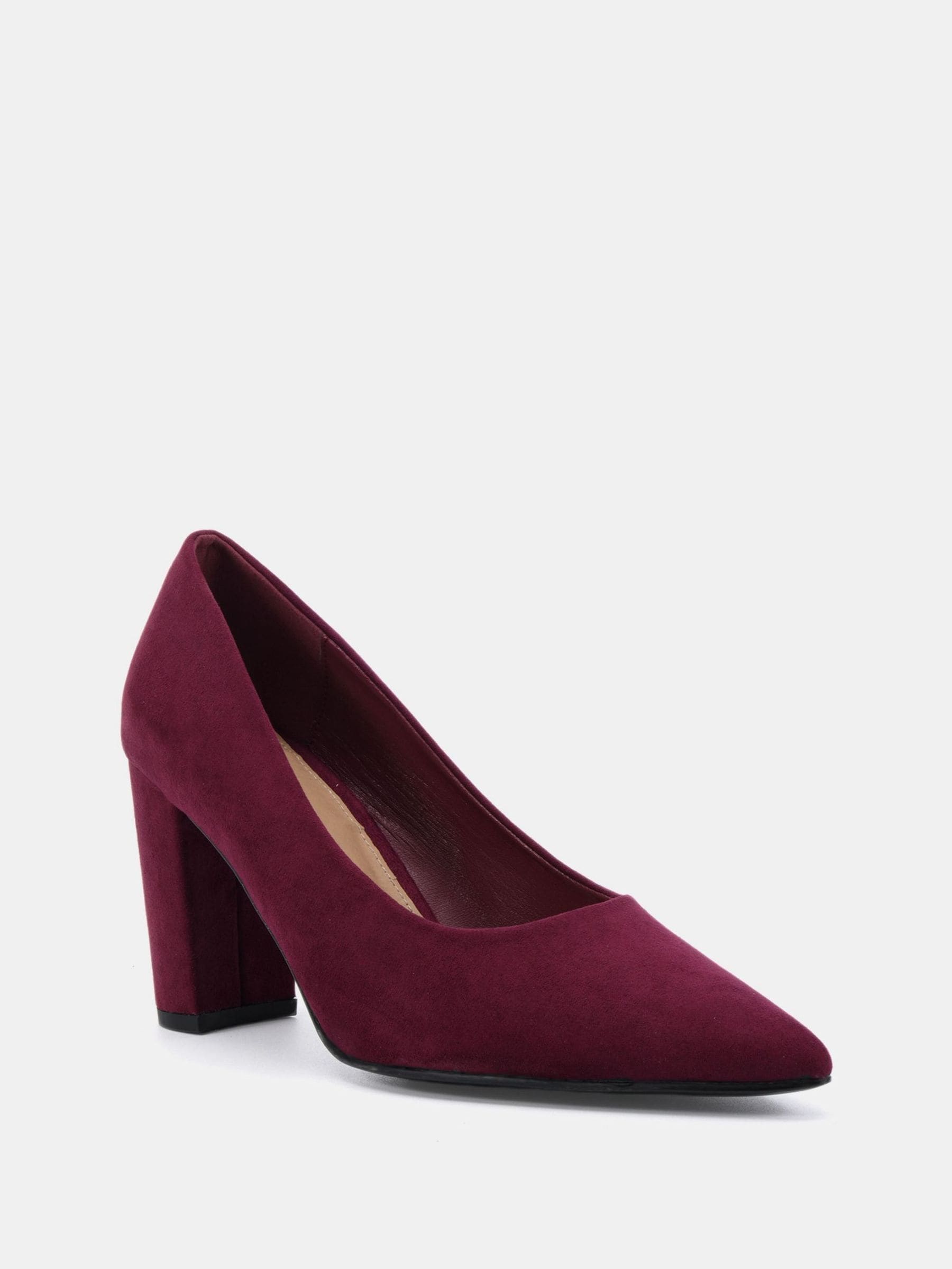 Rood - Novo ILLIANA Point Toe Block Heel Courts