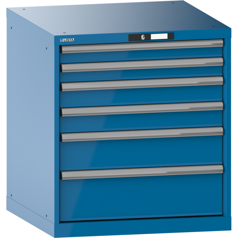 Armoire à tiroirs Lista 36 x 36E  H 80 x L 71,7 x P 72,5 cm 6 tiroirs Key Lock
